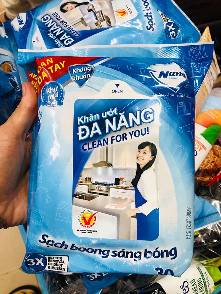 [HCM]Khăn Ướt Đa Năng Nano Clean