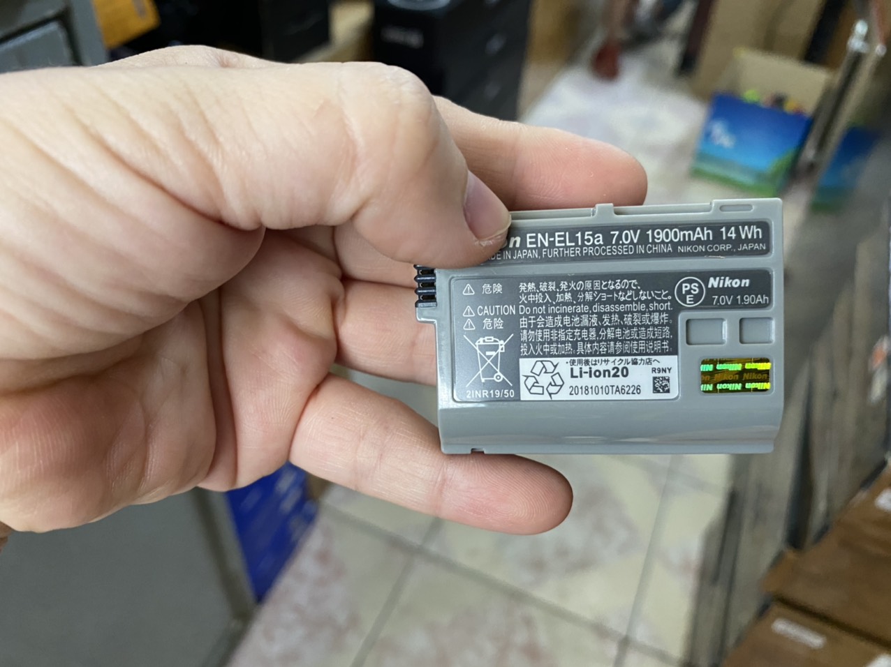 Pin thay thế cho pin máy ảnh en-el15/en-el15a