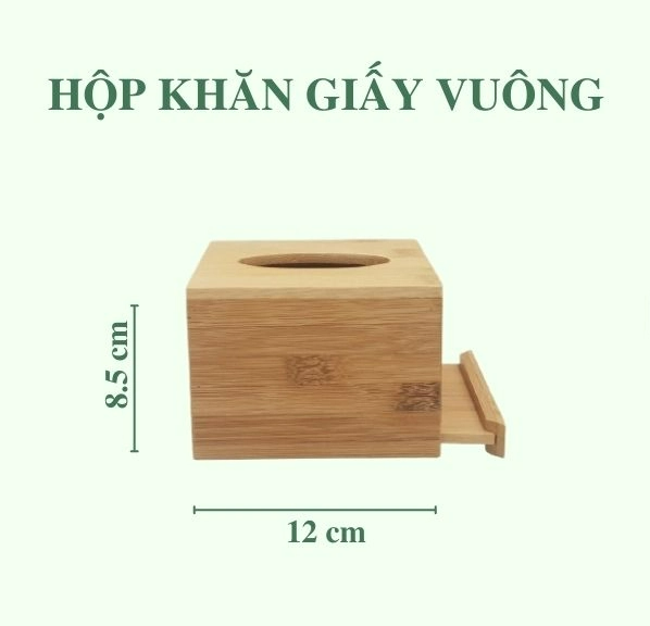 Hộp đựng giấy ăn gỗ tre các loại hình dáng kích cỡ