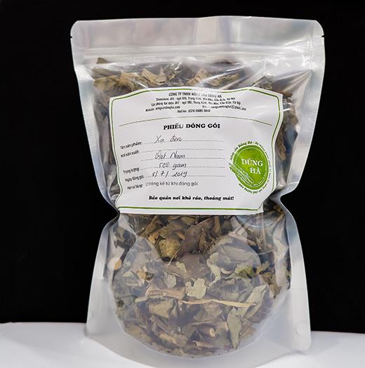 Lá Xạ Đen Khô Hòa Bình đóng gói 500g