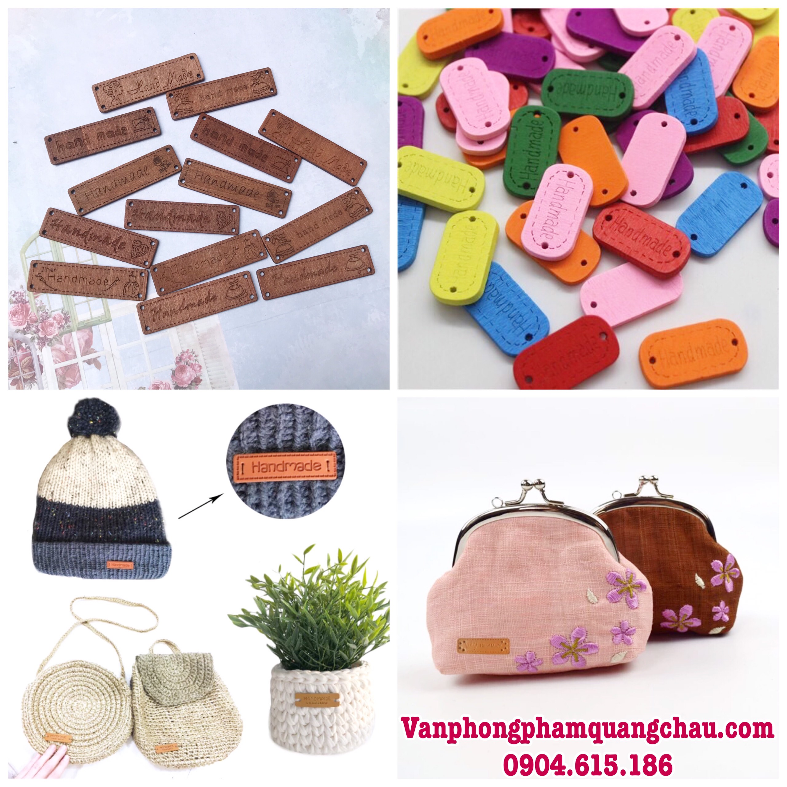 Tag gỗ Handmade - Phụ kiện trang trí - (Đọc kỹ mô tả sản phẩm)