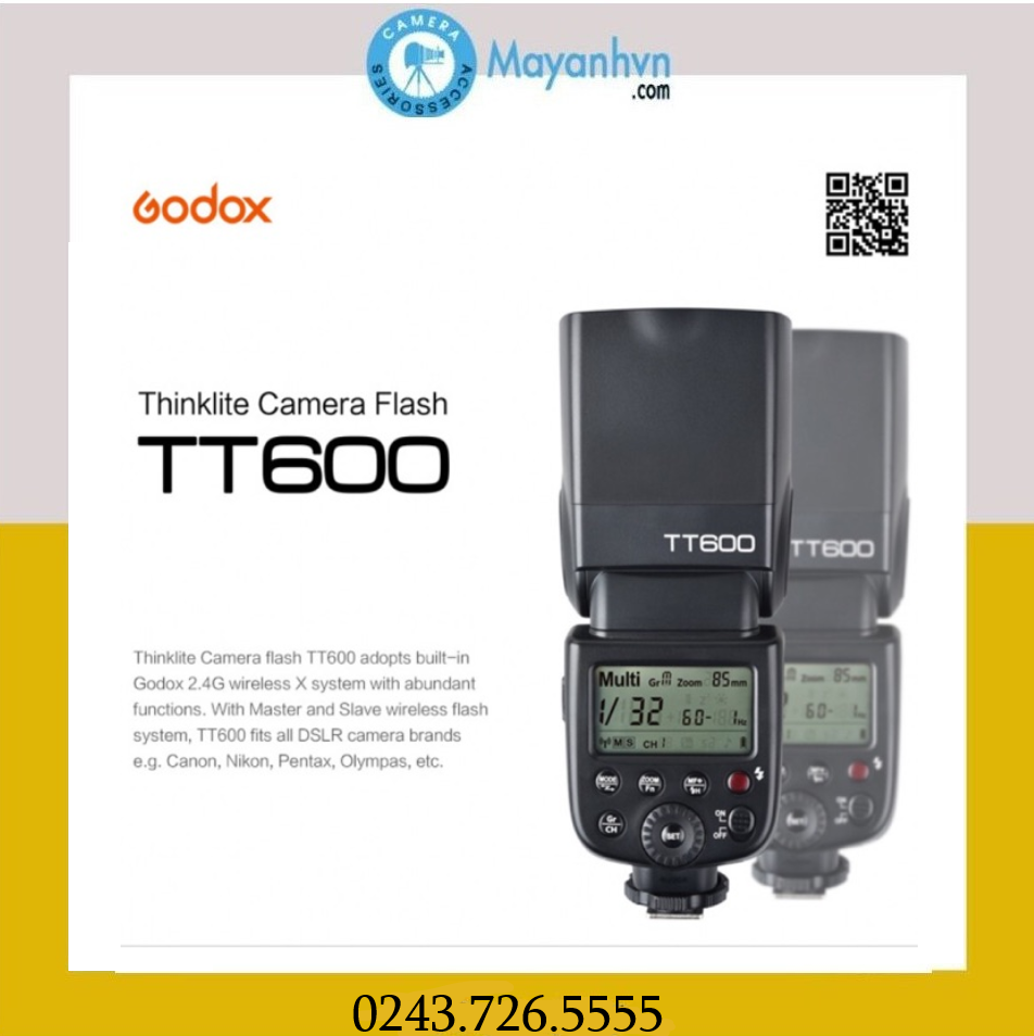Đèn Flash Godox TT600 ( Bảo hành 12 tháng)