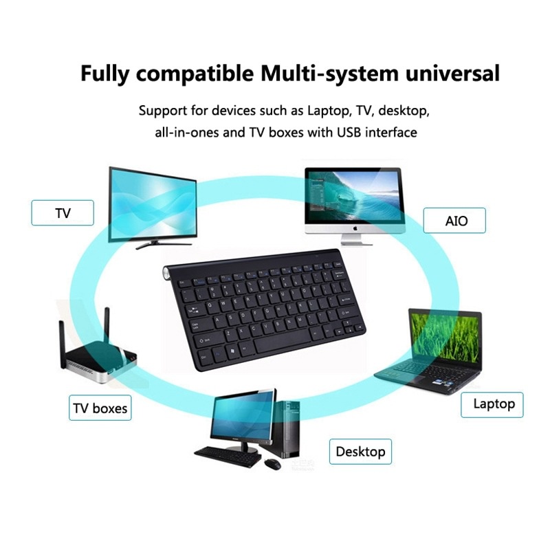 Bộ bàn phím và chuột bluetooth mini đa năng