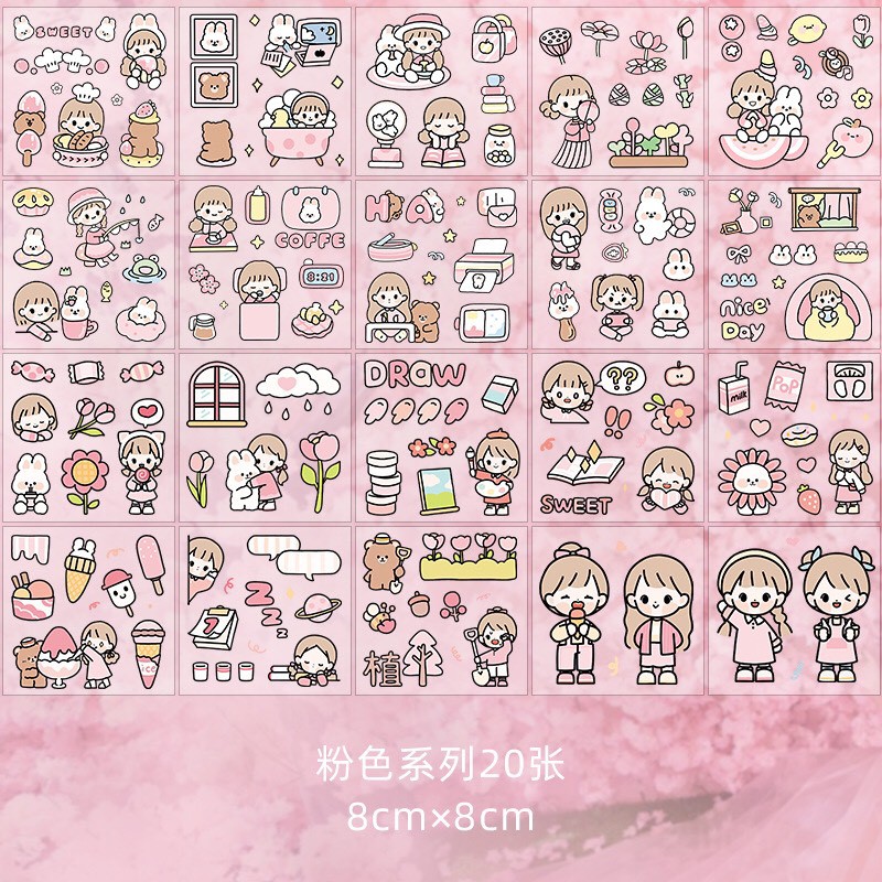 1 MIẾNG STICKER TEA TIME - OCTOBE - Happy day