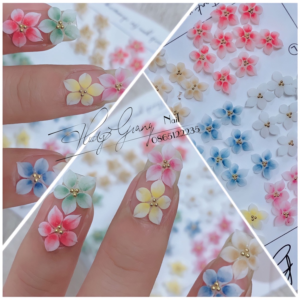 Hoa bột - hoa nail- hoa bột nail