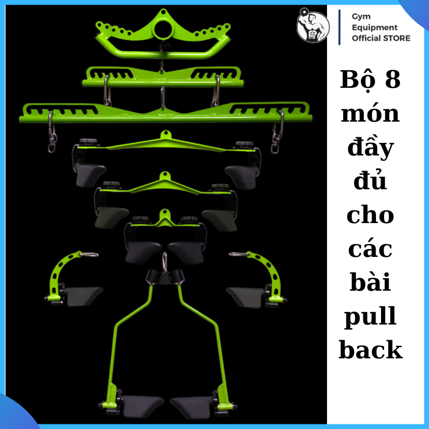 Power grip, cable attachment lat pull down-back-row, dụng cụ kéo lưng kéo xô tập gym thế hệ mới đa năng tùy chỉnh đủ góc độ ULTIMATE GYM