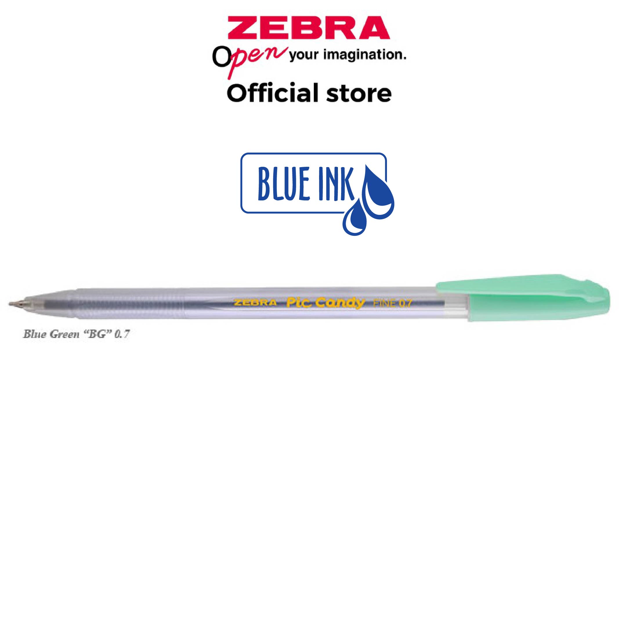 Bút Bi Pic Candy Ngòi 0.7mm - Có Nắp Chống Khô, Viết Mượt Trơn, Ra Mực Đều Không Tắc, Nét Đậm Rõ Dễ Đọc, Mực Nhanh Khô Hạn Chế Lem, Cầm Nhẹ Viết Lâu Không Mỏi, Dùng Học Sinh/Văn Phòng - ZEBRA PEN - [Chính Hãng]