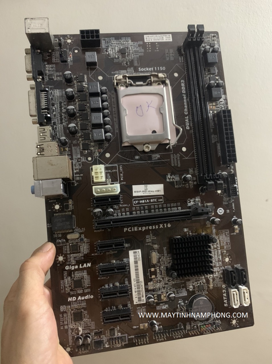 H81a Btc V20 H81 Mining Motherboard Mainboard Colorful H81A-BTC