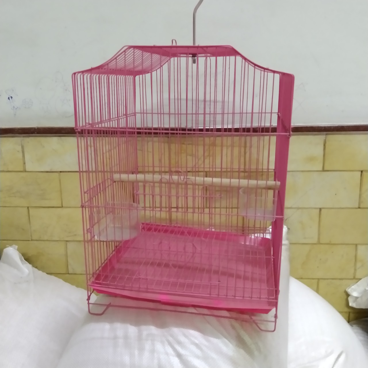 LỒNG CHIM SIZE 30*40 CHO CHIM,YẾN PHỤNG, VẸT(MÀU SẮC LỒNG XANH, HỒNG,CAM CÓ THỂ THAY ĐỔI THEO KHO CỦA SHOP)