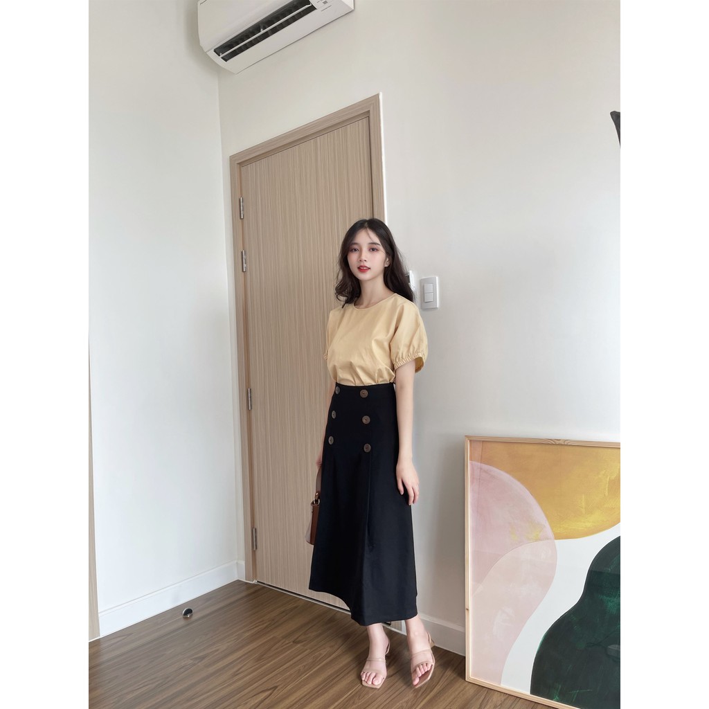 Chân Váy Form A - Đen [Cv009 - Senbe Clothing]