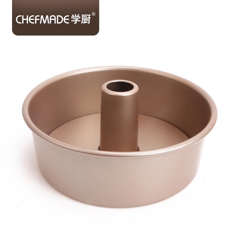 Chefmade Chef Made 6-Inch/8-Inch Không Dính Sống Đáy Rỗng Ống Khói Khuôn Bánh Chiffon Bộ Tạo Khuôn Hình