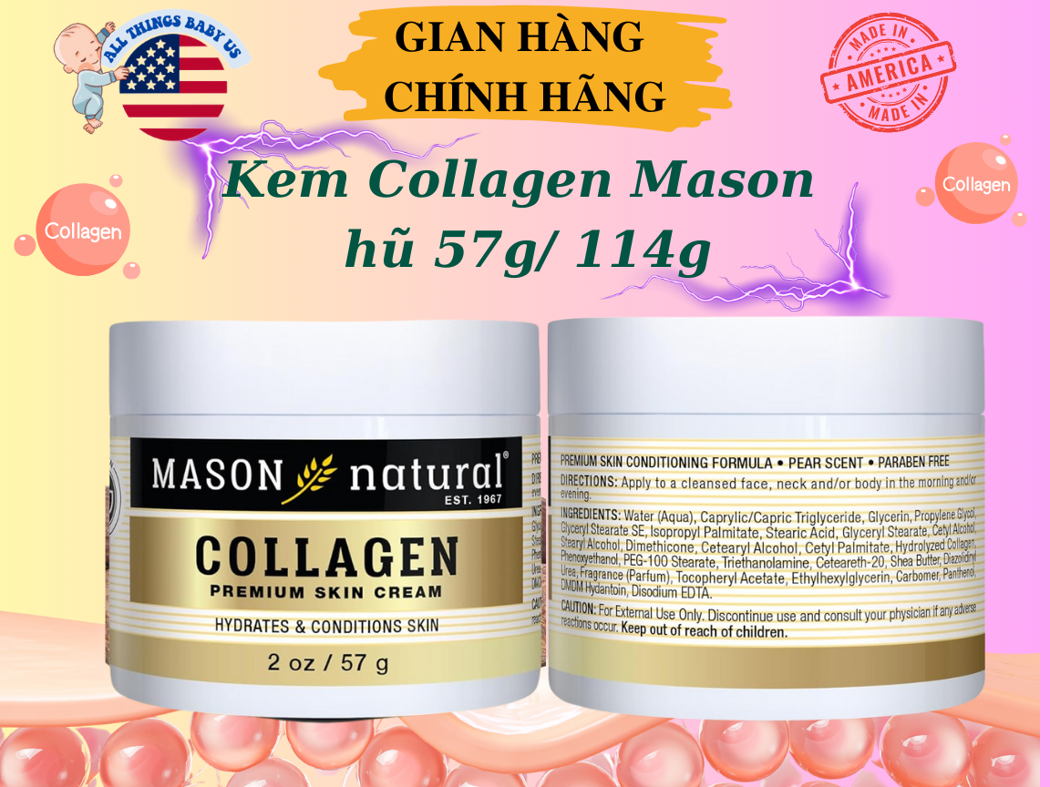 (có bill nhập)KEM COLLAGEN MASON - 57G