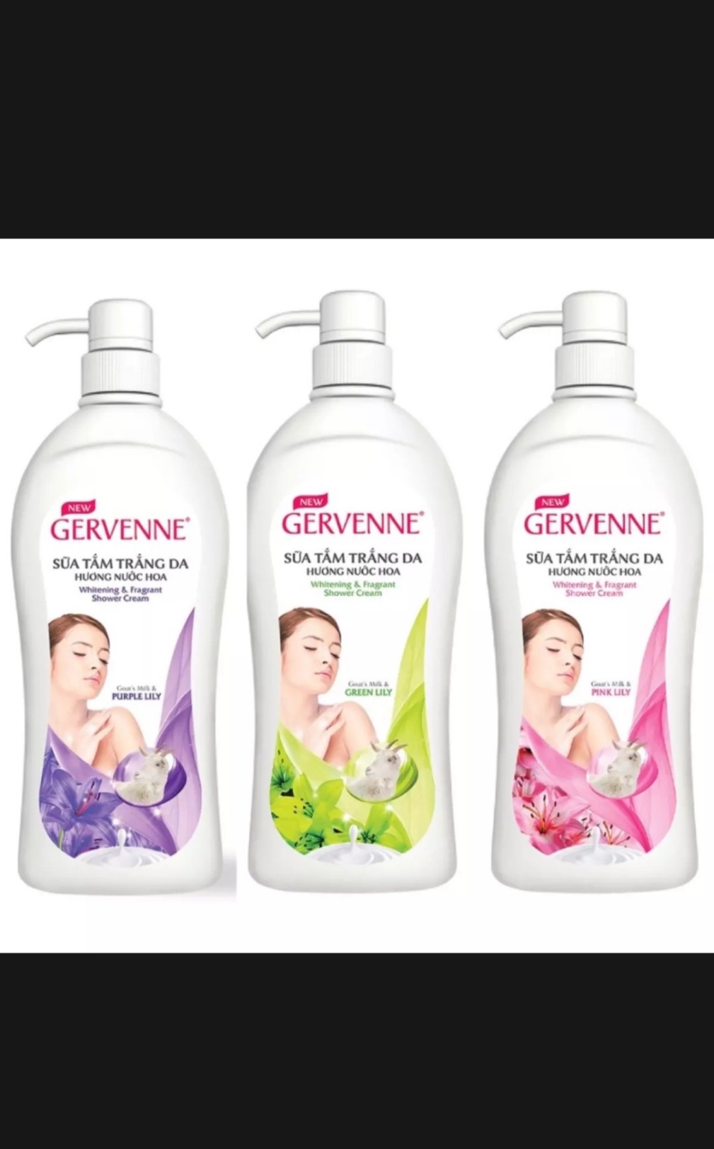 Sữa Tắm Trắng Da Gervenne Tinh Chất Sữa Dê 900gr