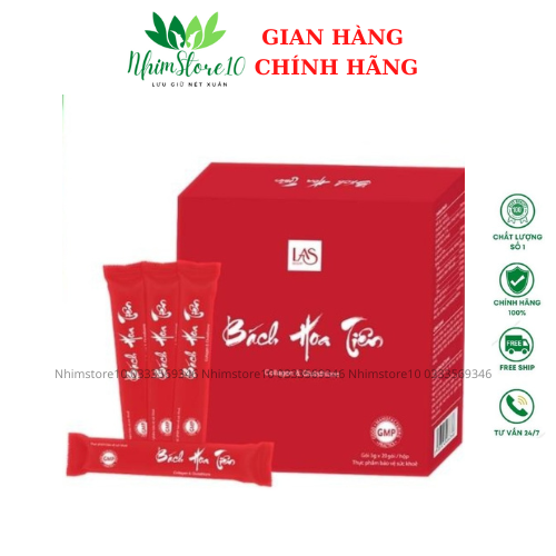 [Chính Hãng] Bách Hoa Tiên Las Beauty - Cốm uống đẹp da
