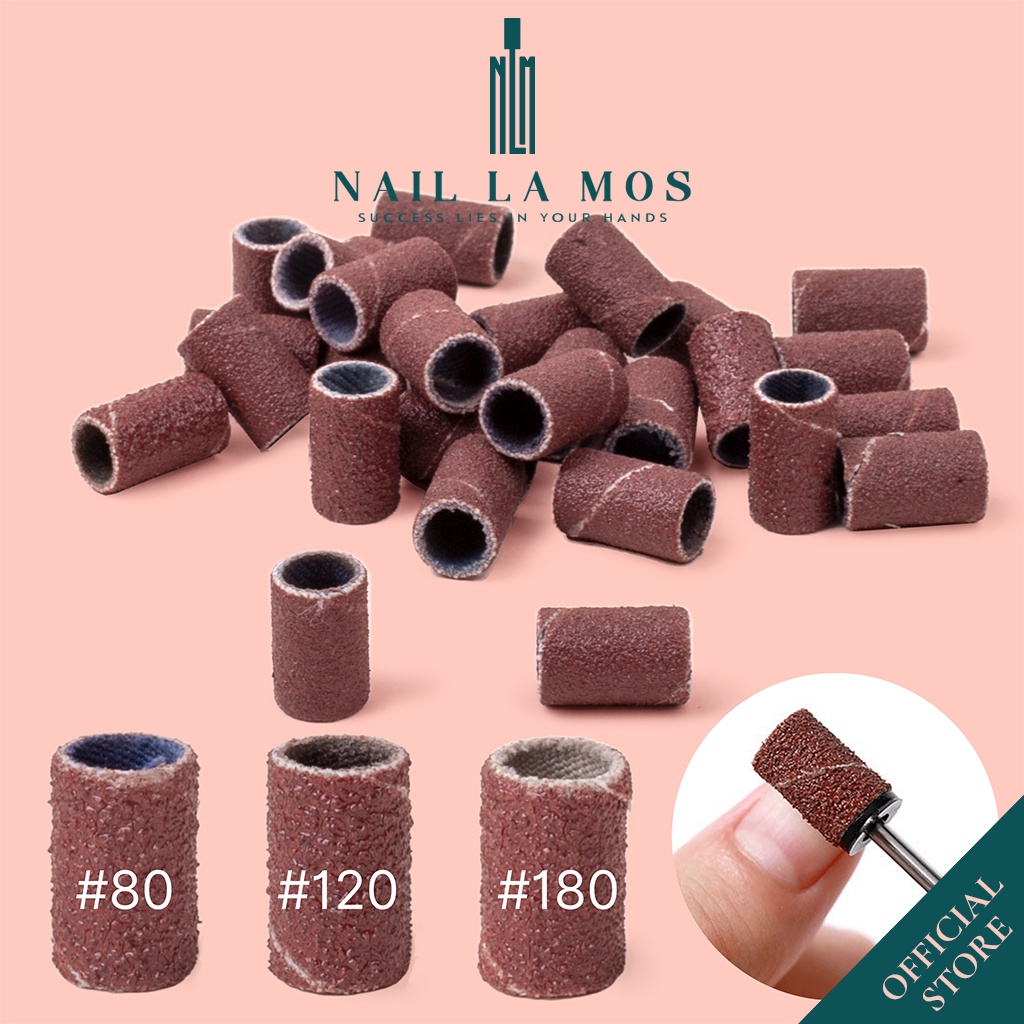 Set 15 đầu mài giấy nhám chuyên dụng cho dân làm móng