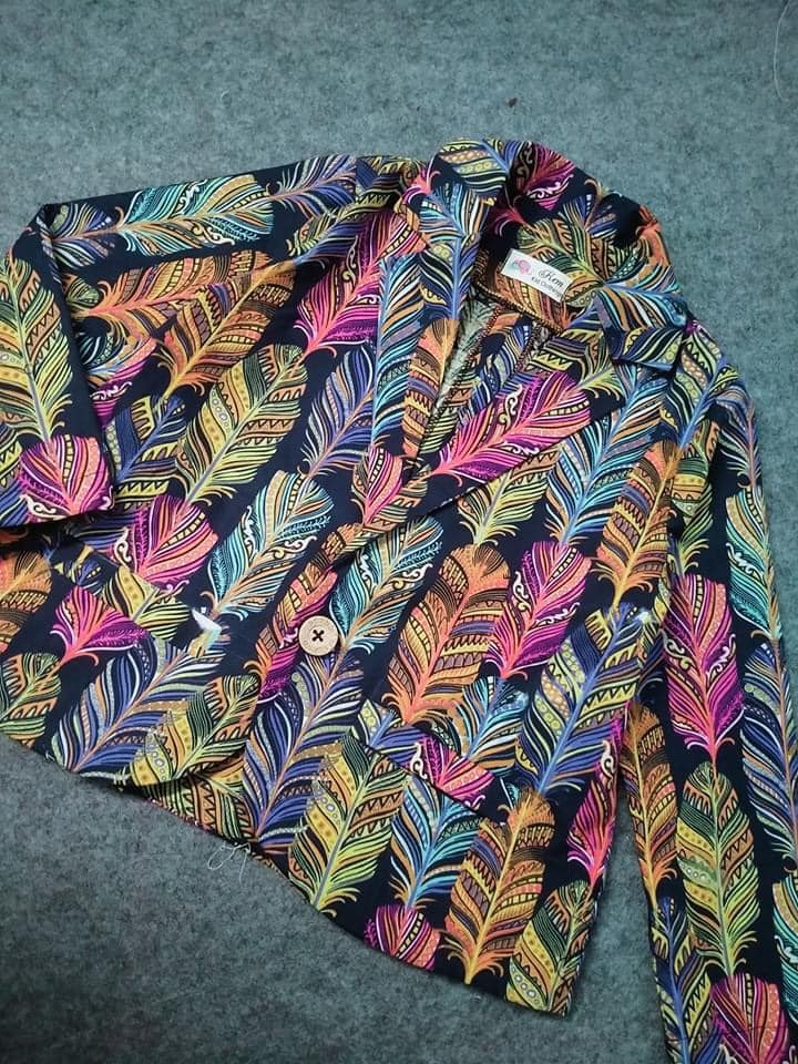 Rập Giấy KR065 - Blazer lửng đơn giản dễ may