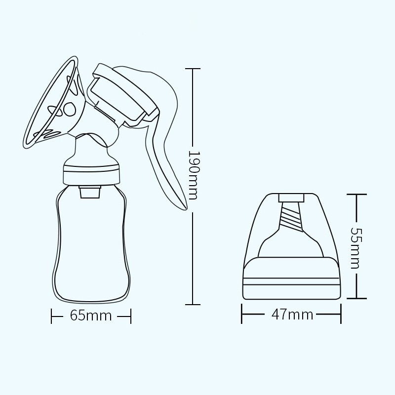 Máy hút sữa bằng tay Bình hút mạnh Breast pump