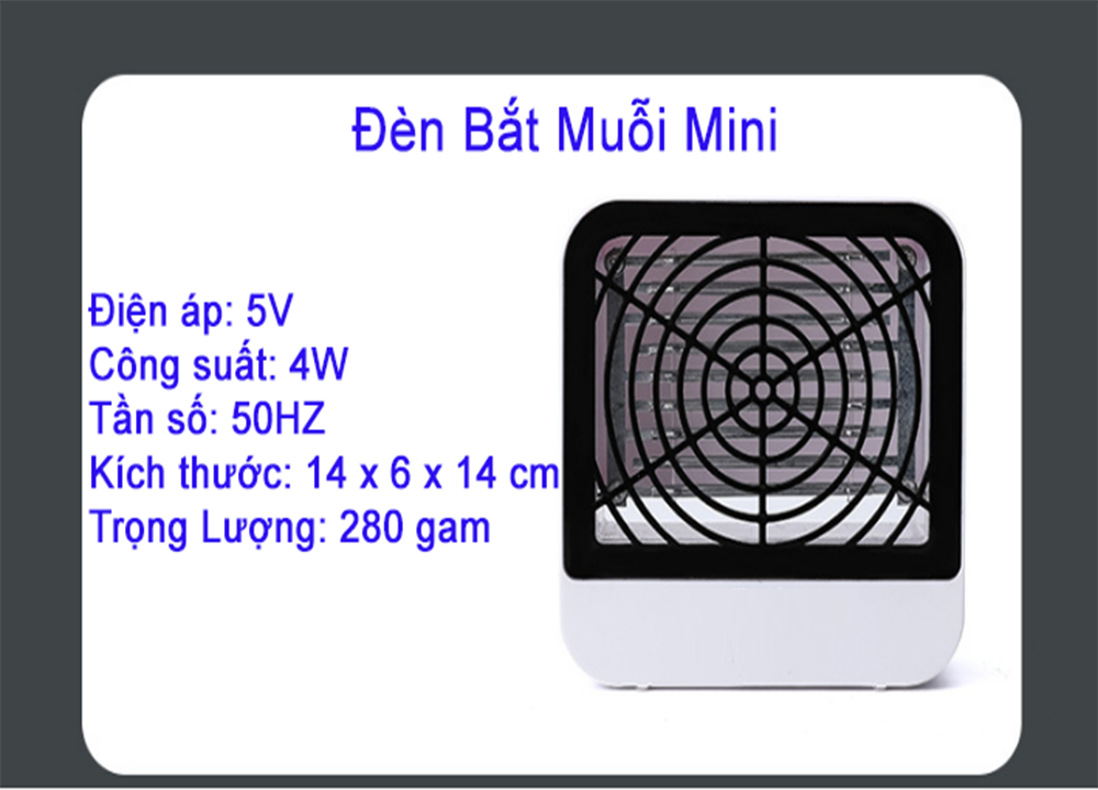 Đèn Bắt Muỗi Mini