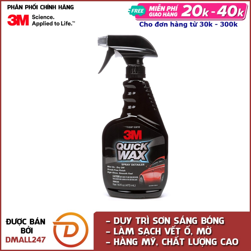 Chai xịt tăng độ bóng sơn ô tô 3M 39034 (Hàng Mỹ)