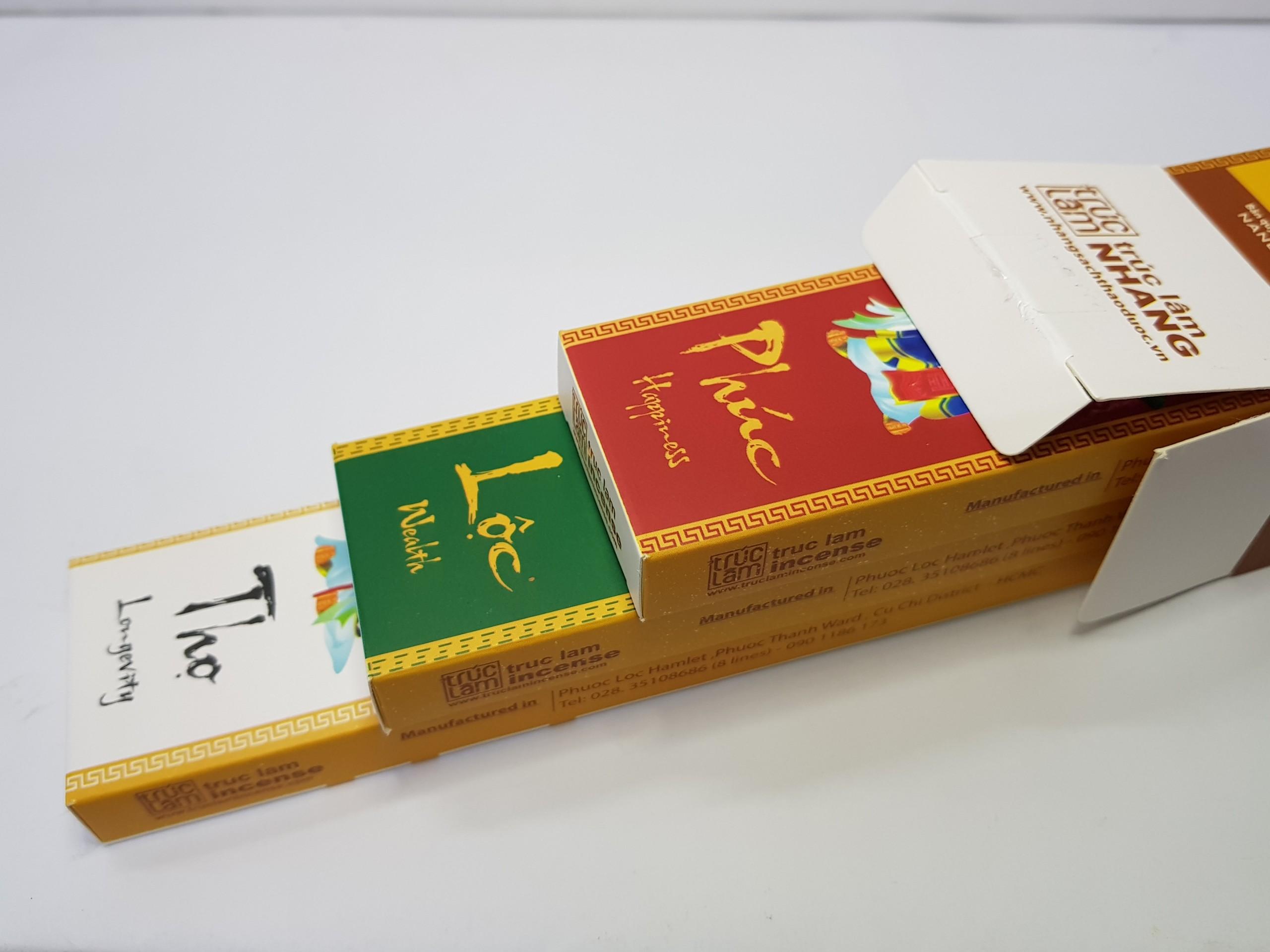Bộ nhang sạch thảo dược Trúc Lâm Phúc Lộc Thọ