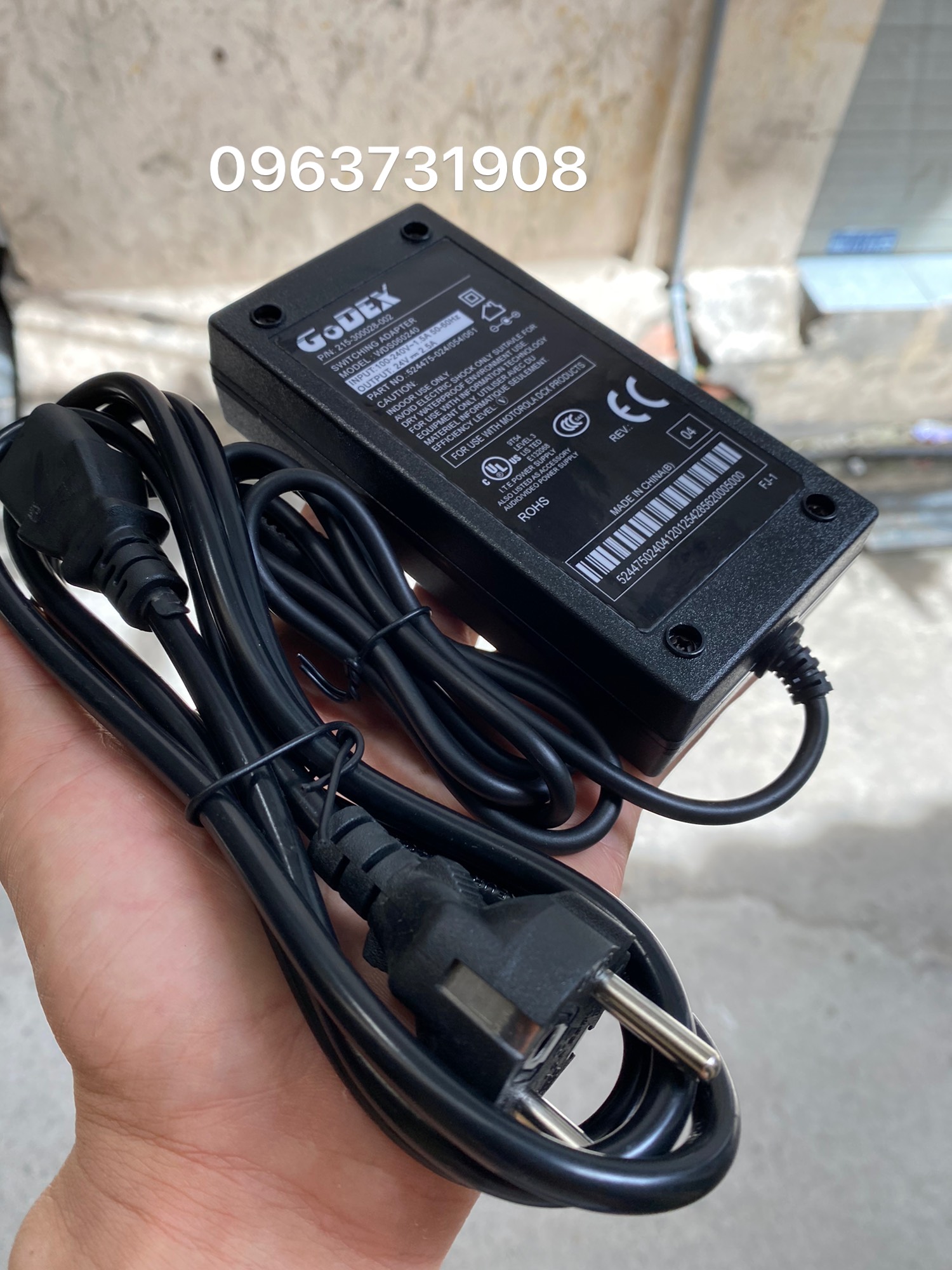 Cục nguồn máy in godex 24v 2.5a bản gốc chính hãng