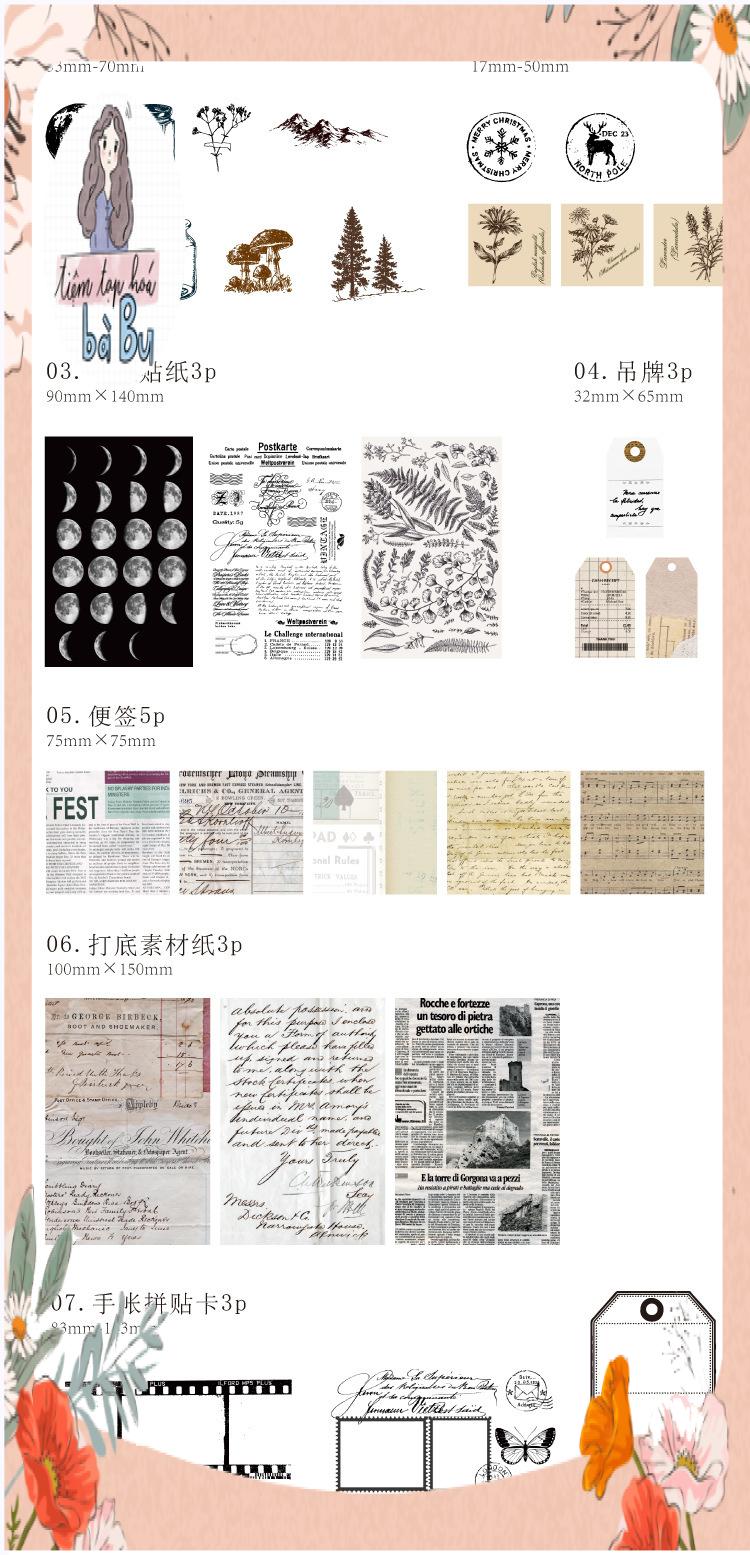 [Vintage Collection] Những set trang trí cổ điển dùng để trang trí Junkjournal