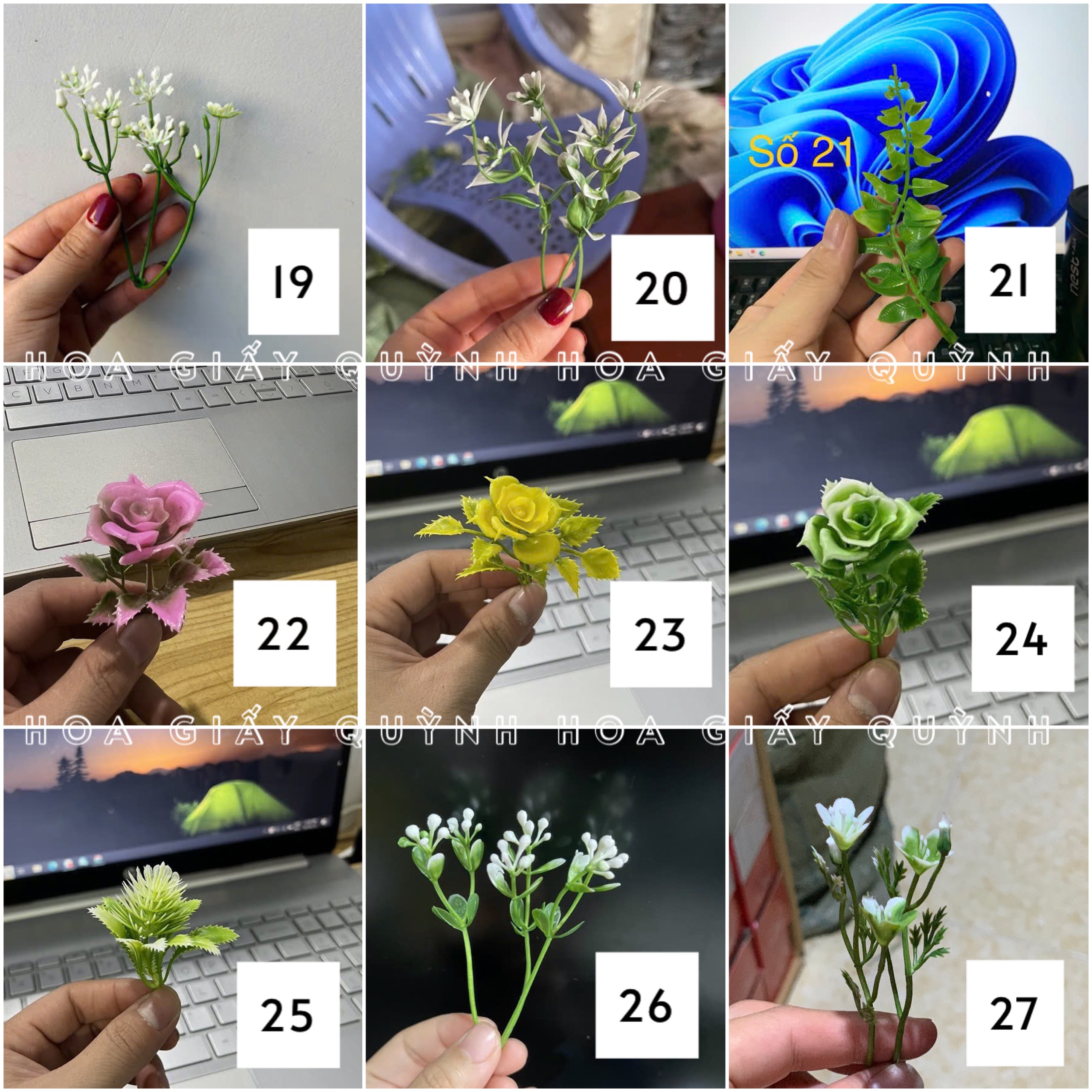 100gr hoa cỏ điểm trang trí - phần 1