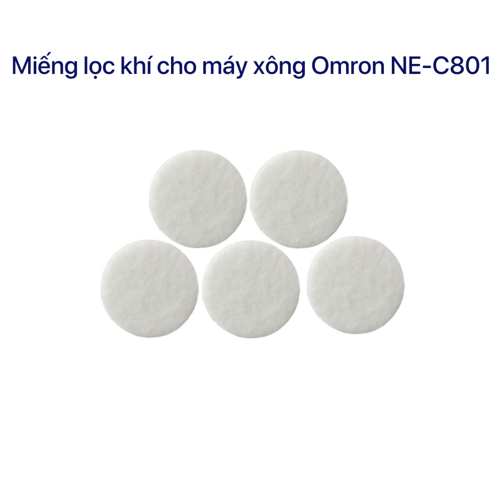 Miếng lọc khí cho máy xông Omron NE-C801 (1 túi: 5 miếng)