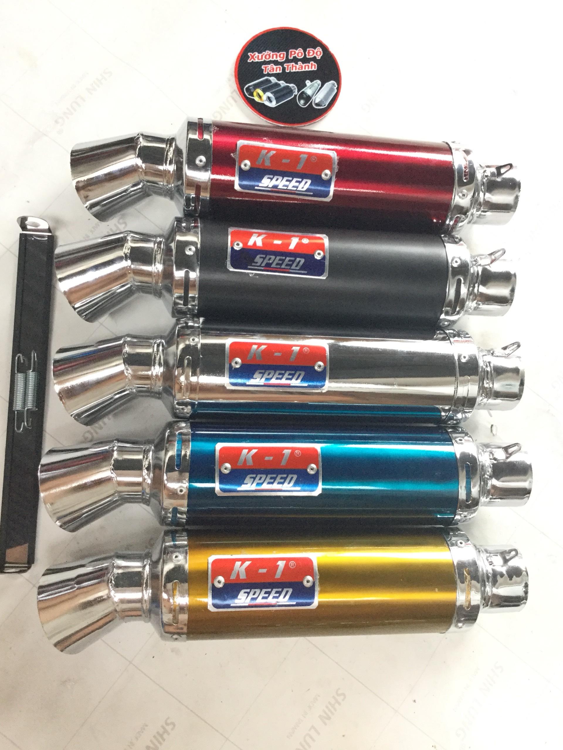 Bộ pô k1 đen full cổ exciter 150