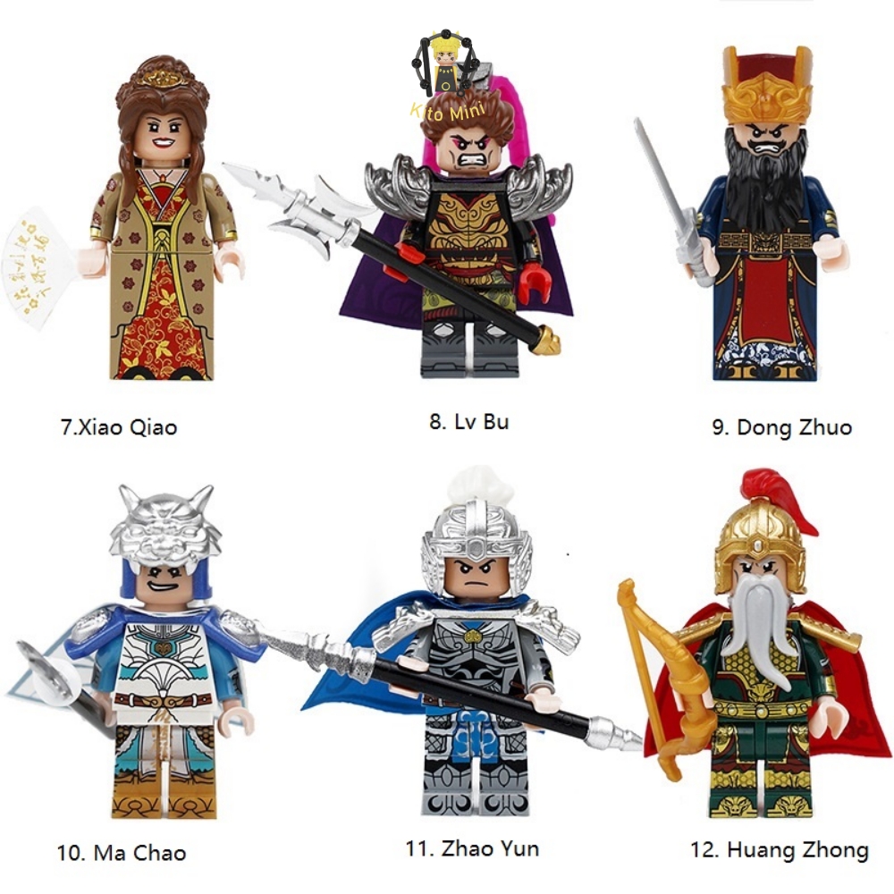 Lego Minifigures Lắp Ráp Mô Hình Nhân Vật Phim Truyện Tướng Lính Tam Quốc