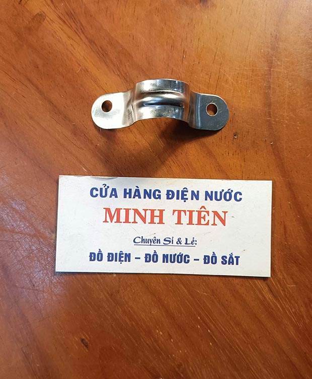 Đai ôm ống, đai treo ống, cùm omega inox kích thước 21/27/34/42/49/60 mm