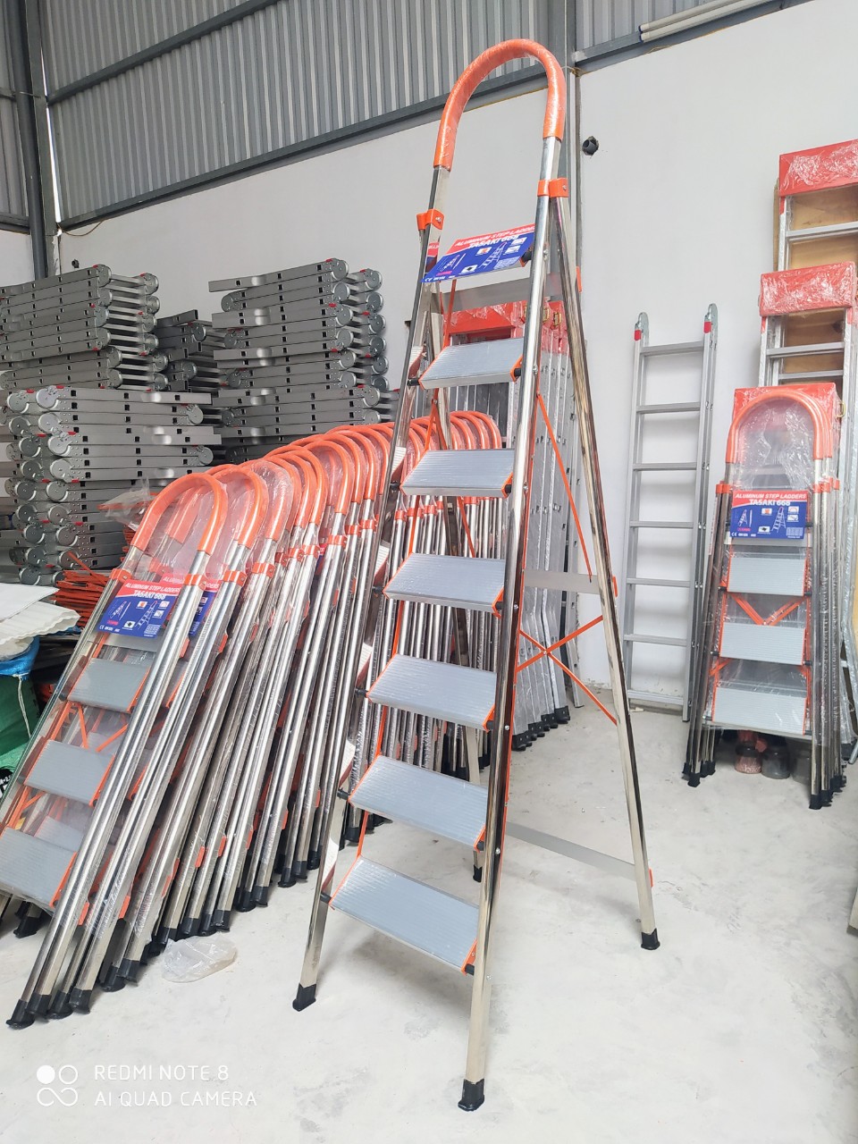 Thang bậc cam/ thang ghế thắp hương 7 bậc