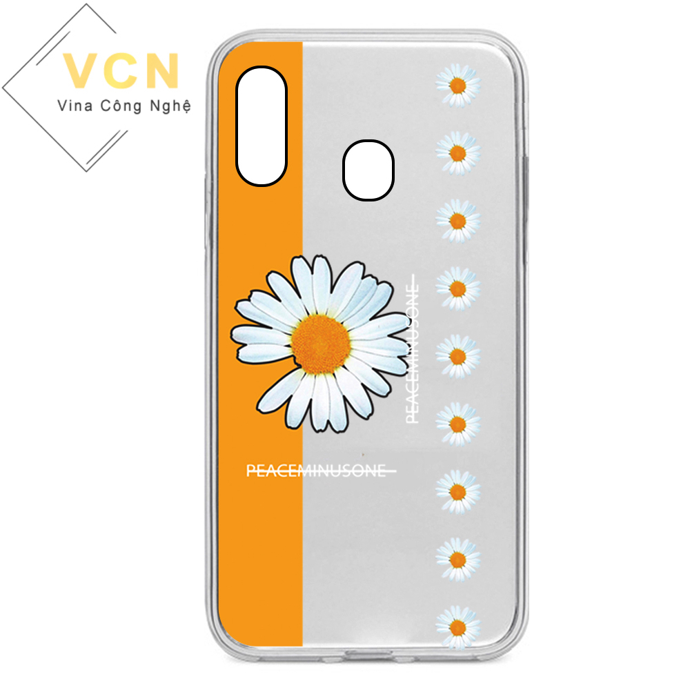 [HCM]Ốp lưng Samsung A20/A30/M10s Hoa Cúc Peaceminusone dẻo trong in hình nổi 5D(sản phẩm có mẫu 6)