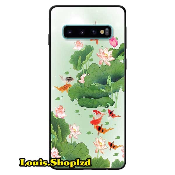 Ốp lưng dành cho samsung galaxy s10 - s10 plus - cá tập hợp