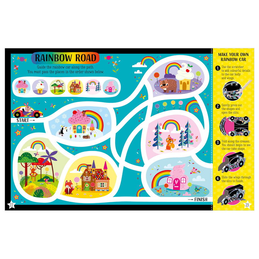 Sách Ngoại Văn - Fahasa - Scratch And Sparkle Rainbows Activity Book