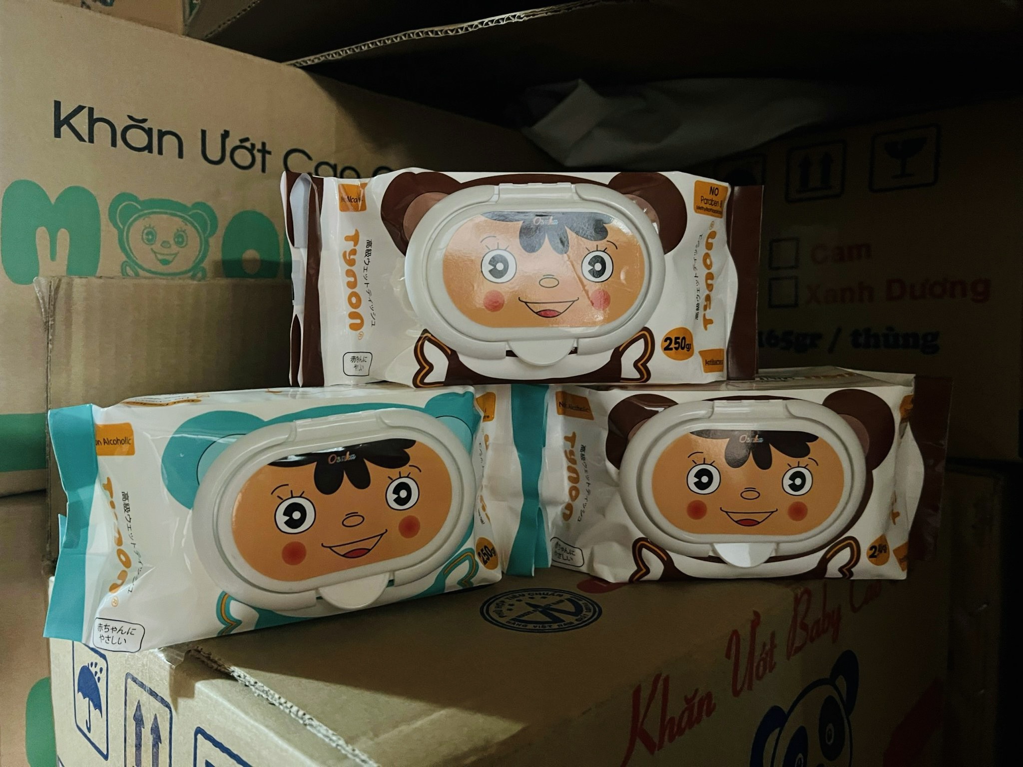 Combo 5 bịch khăn ướt Baby gói lớn mẫu mới