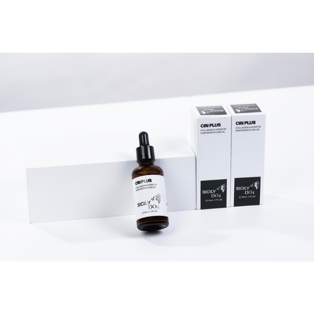 Tinh Dầu Dưỡng Tóc Collagen CIN PLUS SICILY 1504 Dưỡng Ẩm Chống Rụng Ngăn  Ngừa Chẻ Ngọn Giúp Tóc Chắc Khỏe 50ml Ý + Tặng bộ lược belle 10 món lược  chaoba