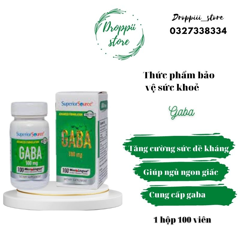 Thực phẩm bảo vệ sức khỏe gaba 100mg