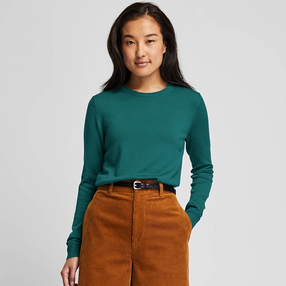 Áo len nữ Extra Fine Merino Uniqlo- 418668