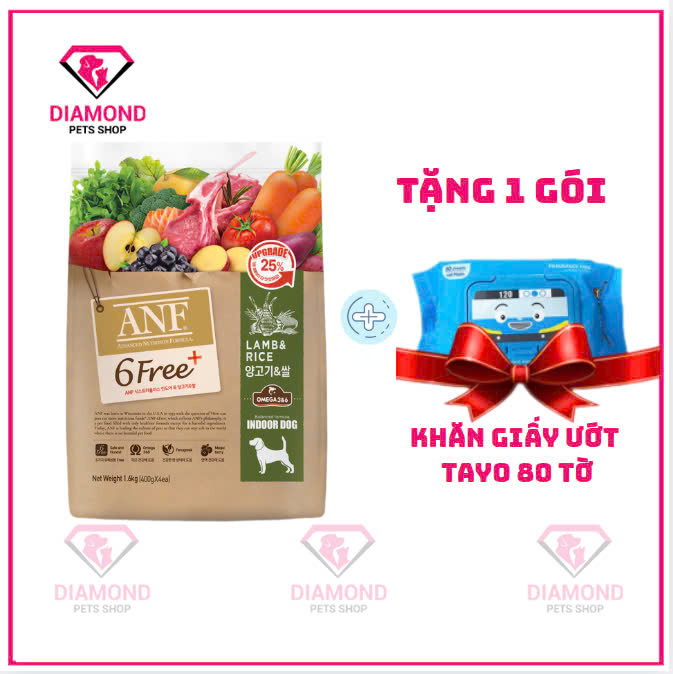 [1.6KG] ANF 6FREE+ Thức Ăn Hạt Hữu Cơ Cao Cấp Dành Cho Chó Mọi Lứa Tuổi