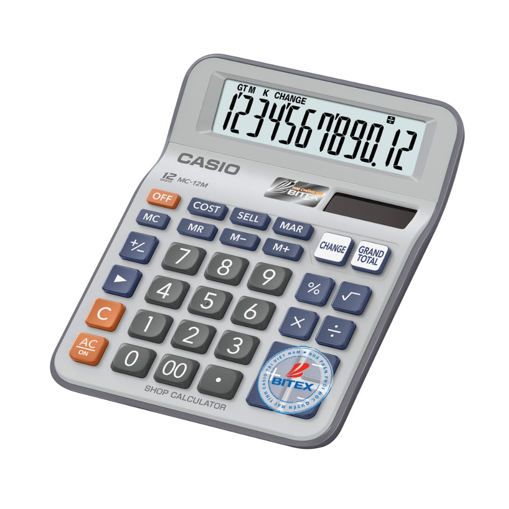 Máy Tính Để Bàn Casio DC/MC-12M bảo hành chính hãng 7 năm