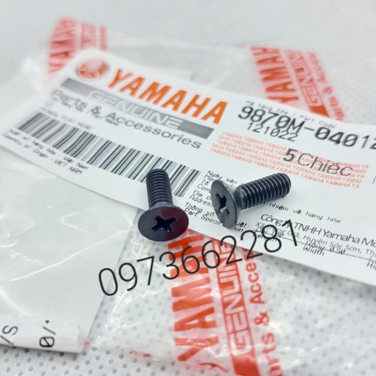 2 ốc, vít bắt nắp bình dầu phanh xe exciter, sirius, jupiter zin