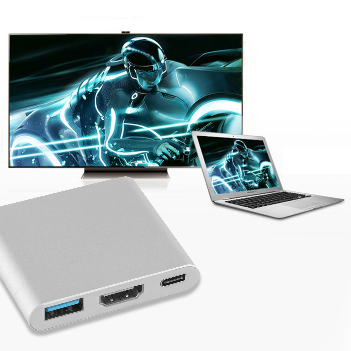 Cáp Chuyển Đổi Type-C Sang USB 3.0 HDMI Adapter
