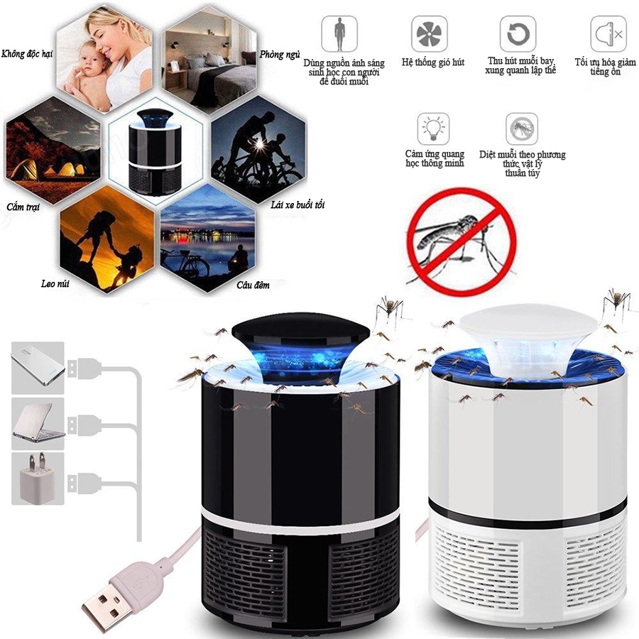 [HCM]Đèn bắt muỗi thông minh