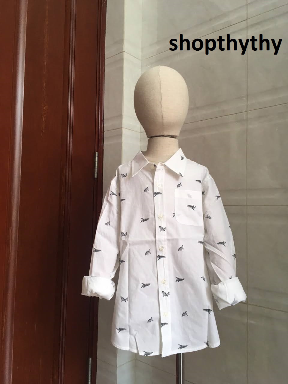 White shirt long sleeves for boys 6 - 14 years old