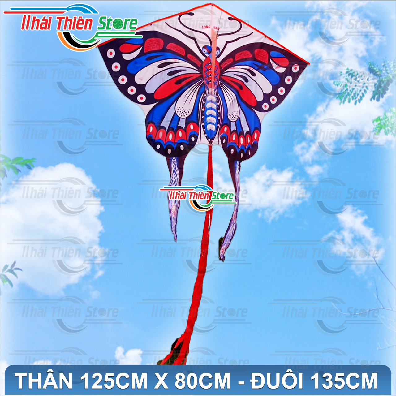 Diều Bươm Bướm Size Đại Long Vân