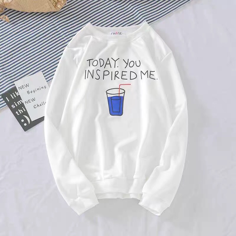 SET ÁO ĐÔI SWEATER ĐEN TRẮNG NAM NỮ