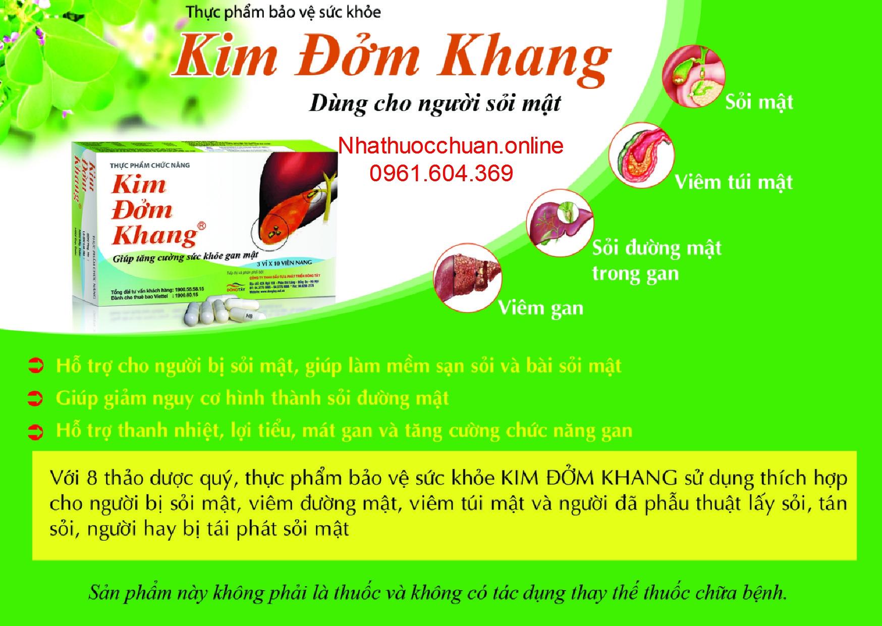 Kim đởm khang ( Hộp 3 vỉ * 10 viên )