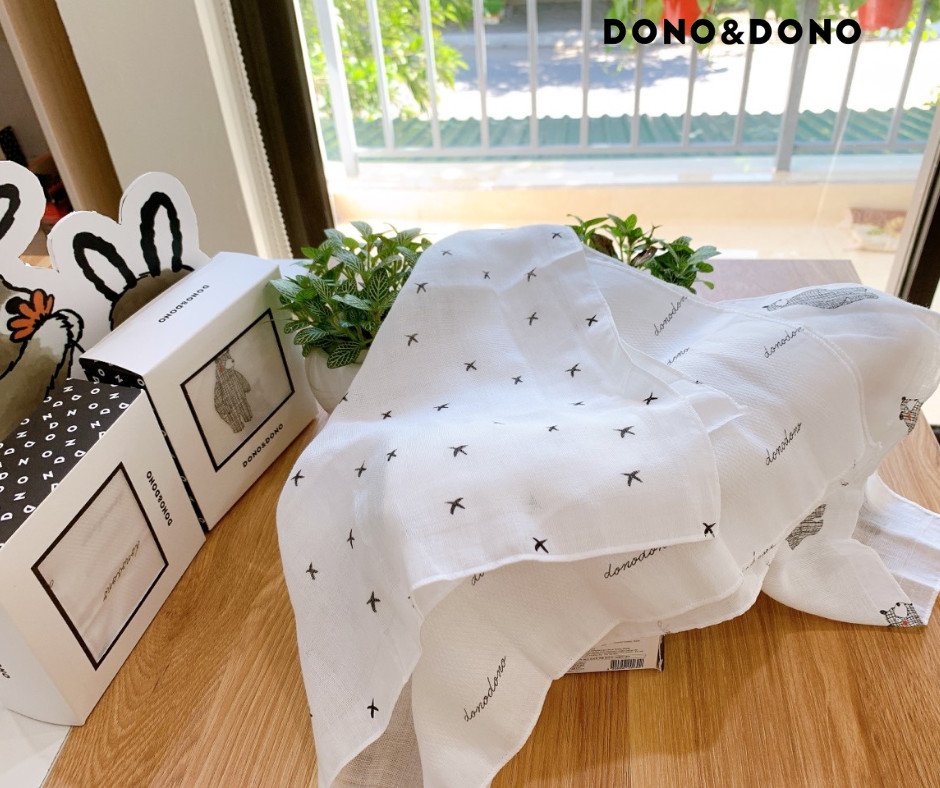 Khăn Sữa Hàn Quốc DONODONO Cho Bé Set 10 Khăn