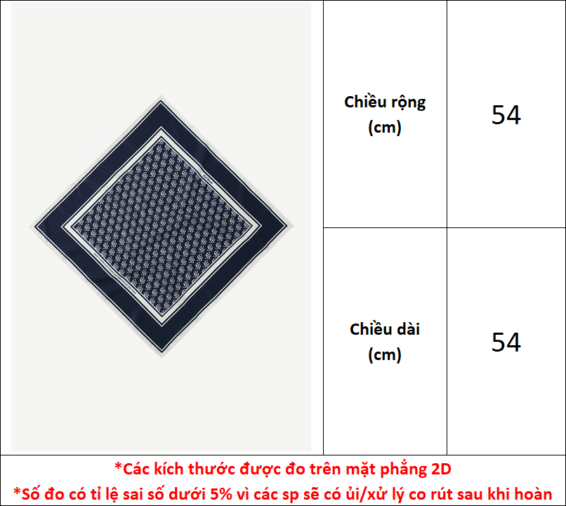 Khăn vuông Owlbrand Bandana AAO/Trắng